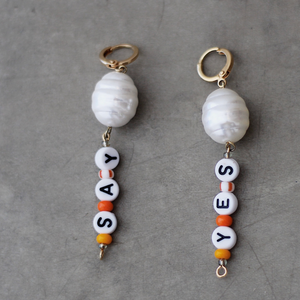 SAY YES cute hoops