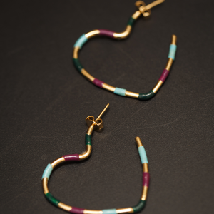 Sweetheart purple hoops