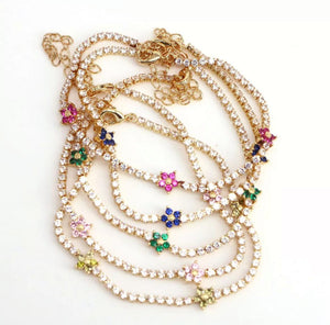 Pulseira Riviera flores