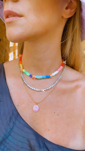 Red nails necklace