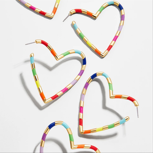 sweetheart multicolor hoops