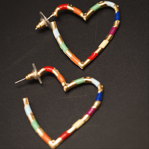 sweetheart multicolor hoops