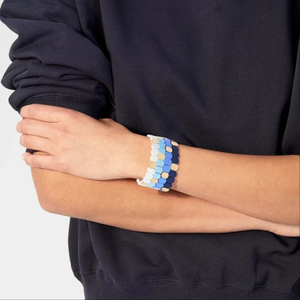 Amelie enameled bracelet baby blue