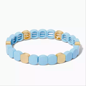 Amelie enameled bracelet baby blue