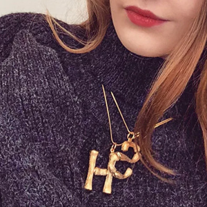 Bamboo Initials Gold