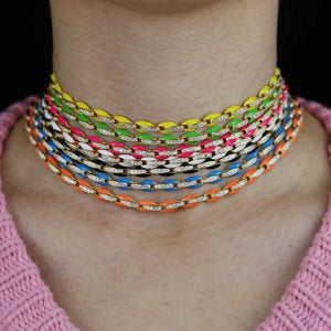 Sônia enameled necklace