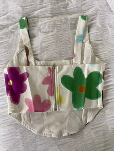 Top corset flower