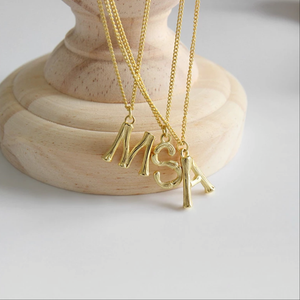 Bamboo Initials Gold